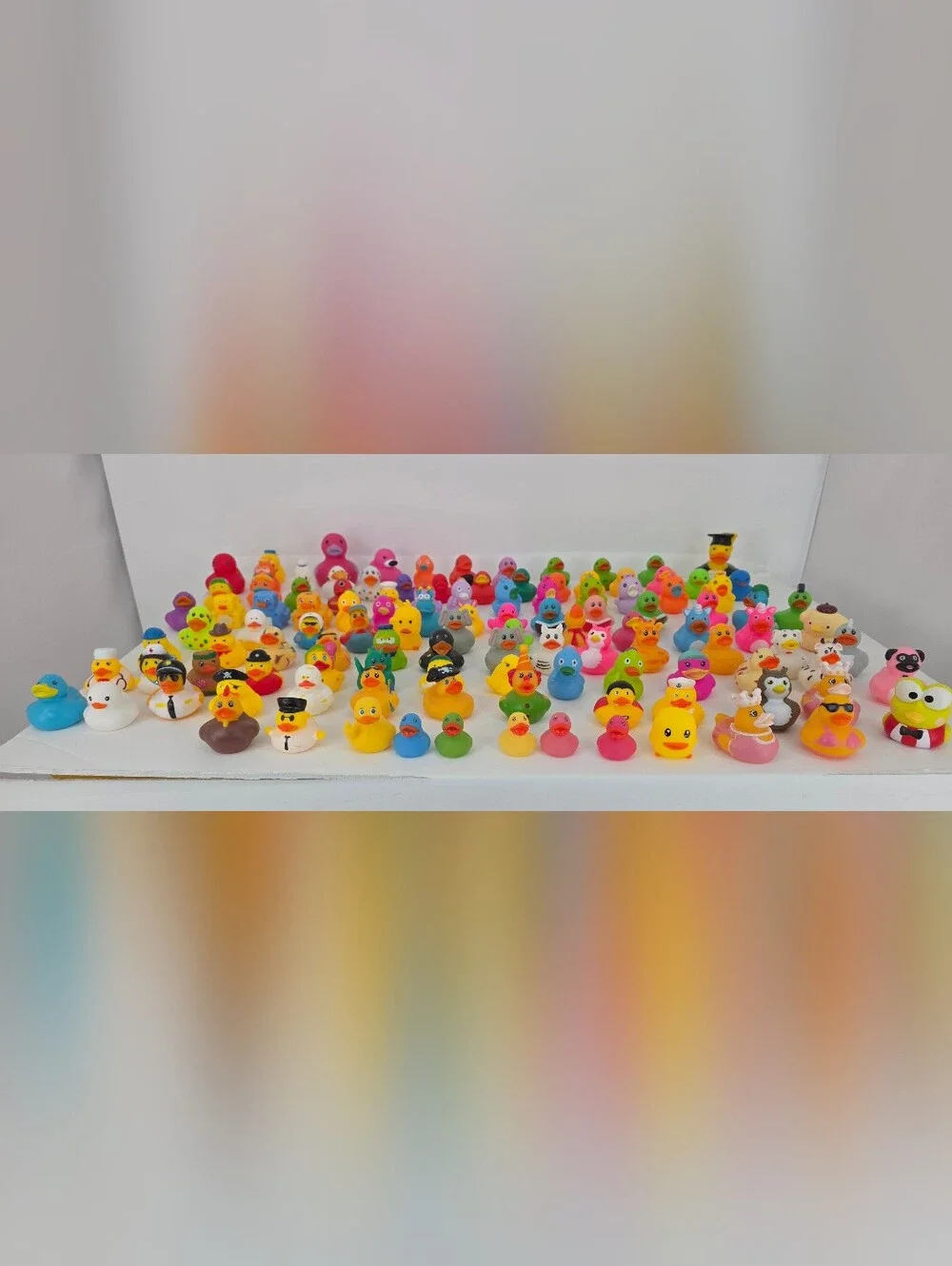Lot of 116 Assorted Rubber Ducks Novelty Character Jeep Cruise Ducking